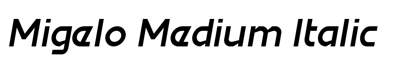 Migelo Medium Italic